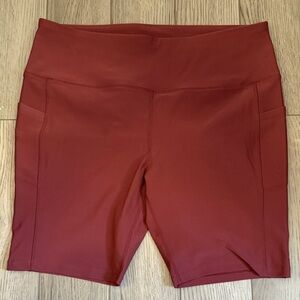 MPG Women's Burgundy Bike Shorts